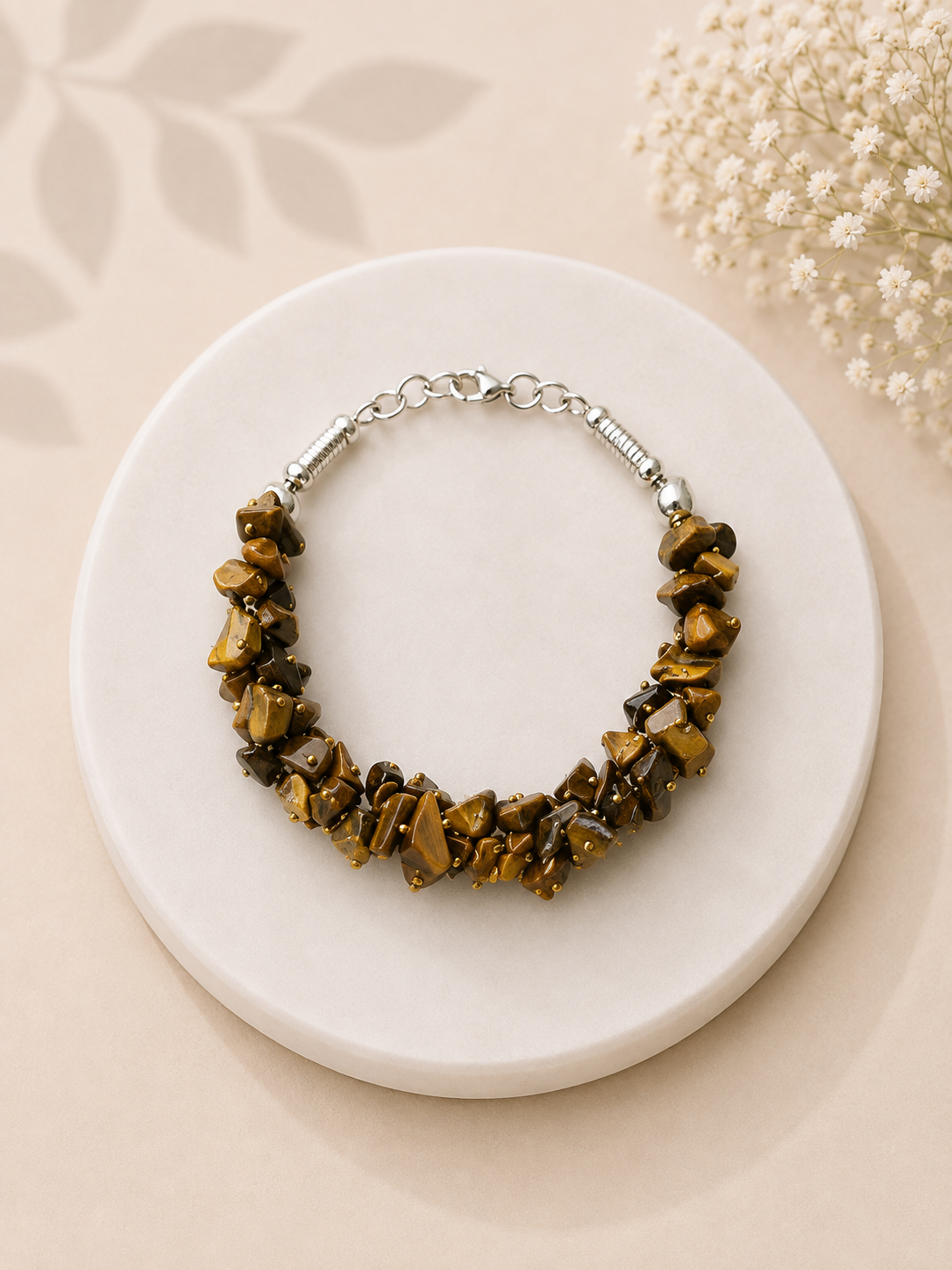 Tigers Eye Chip Bracelet